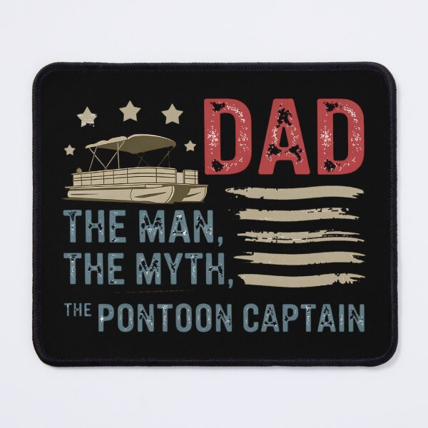 Item preview, Dad Man Myth Pontoon Captain Boat Father's Day USA Flag designed and sold by BakeryDozen.