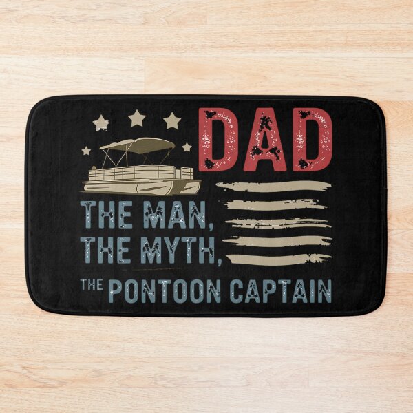 Item preview, Dad Man Myth Pontoon Captain Boat Father's Day USA Flag designed and sold by BakeryDozen.