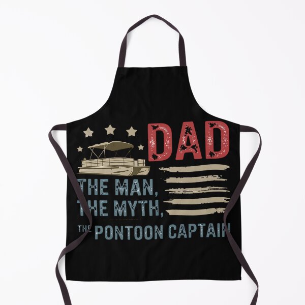 Item preview, Dad Man Myth Pontoon Captain Boat Father's Day USA Flag designed and sold by BakeryDozen.