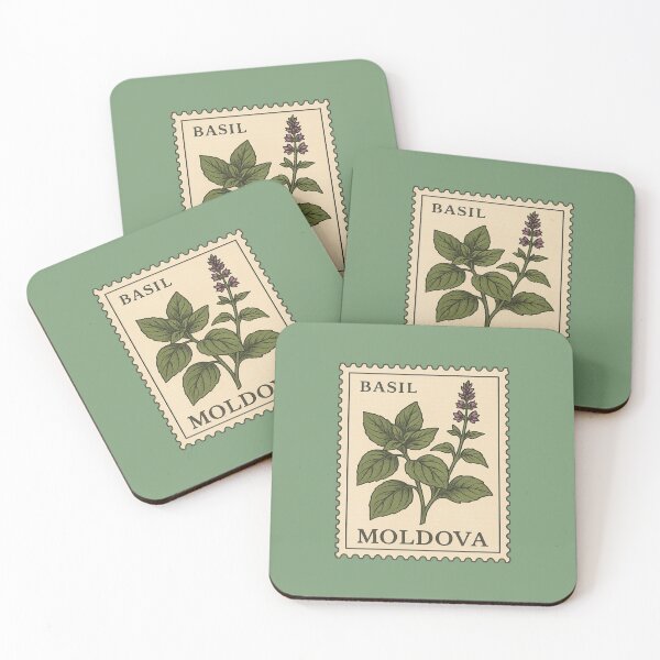 Item preview, Basil Moldova Postage Stamp Vintage Botanical designed and sold by Planthem.