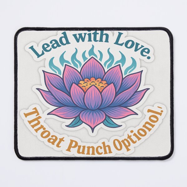 Item preview, Lead with Love – Rage Lotus Throat Punch Edition designed and sold by LOREANDDISORDER.