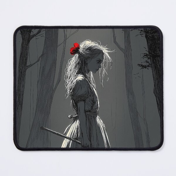 Item preview, Gothic Wonderland Girl and Sinister Cat in the Shadows designed and sold by Skolyak.