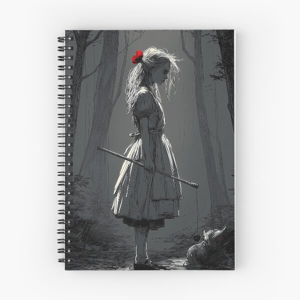 Artikelvorschau, Gothic Wonderland Girl und finstere Katze im Schatten entworfen und verkauft von Skolyak.