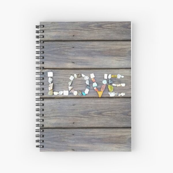 Love In Crystals Spiral Notebook