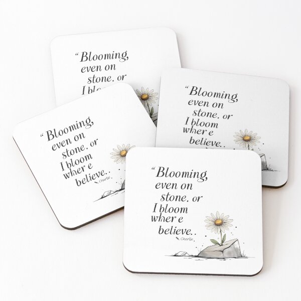 Item preview, "I Bloom Where None Believe – Inspirational Typography" designed and sold by Irene Catchmind.