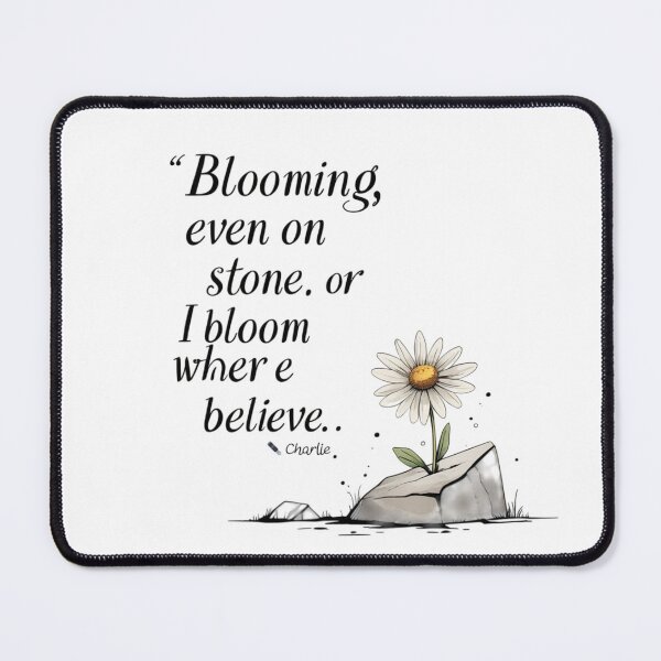 Item preview, "I Bloom Where None Believe – Inspirational Typography" designed and sold by Irene Catchmind.