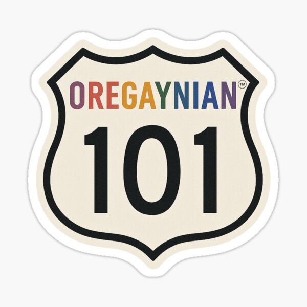 Item preview, OreGAYnian Hwy 101 designed and sold by OreGAYnian.
