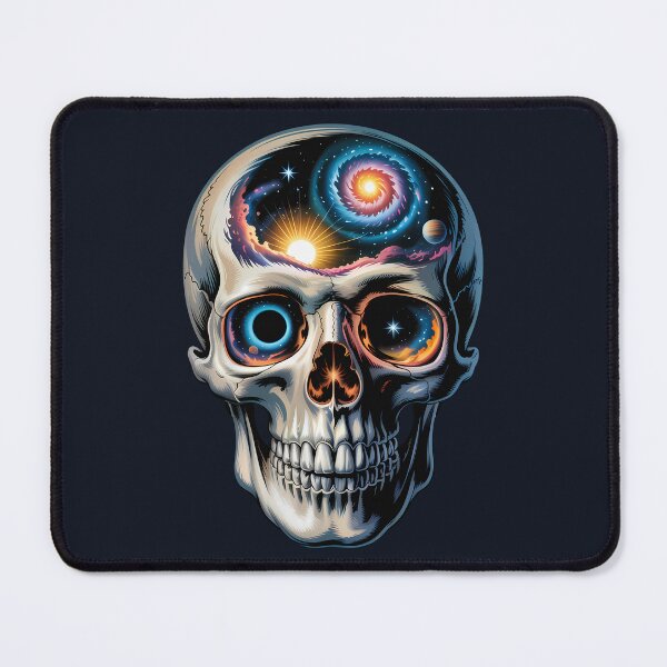Item preview, Trippy Cosmic Skull Art Psychedelic Galaxy Eyes Spiral designed and sold by Parkerzz.