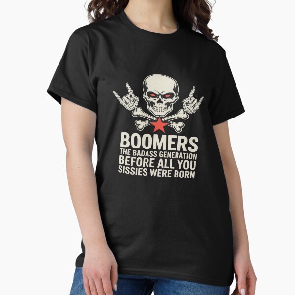 Item preview, Boomers Badass Generation Skull Humor Rebel Pride designed and sold by rbc-wrights.