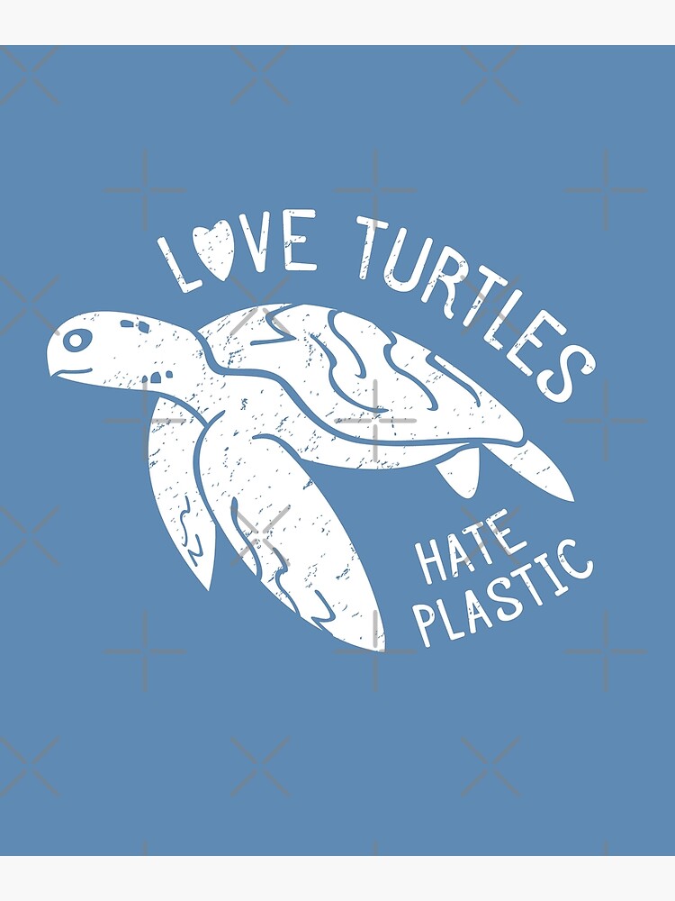 Save The Sea Turtles don't use plastic Straws. Home Fine Art Print