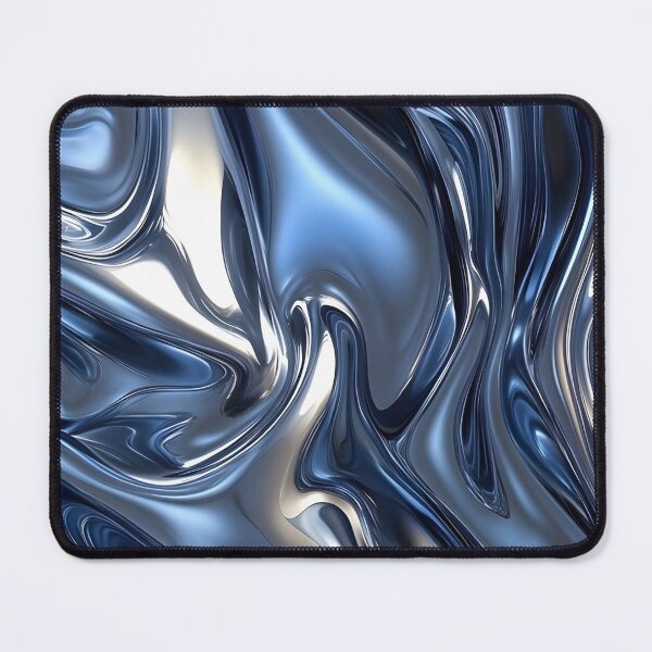 Item preview, Blue liquid metal pattern designed and sold by safeelyOfficial.
