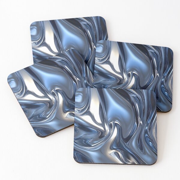 Item preview, Blue liquid metal pattern designed and sold by safeelyOfficial.