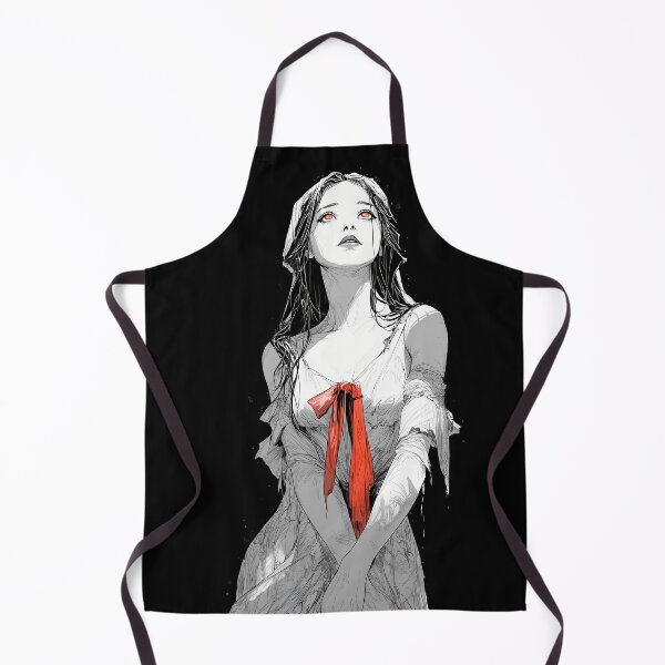 Item preview, Blood Moon Bride – Gothic Woman with Red Eyes and Ribbon designed and sold by Skolyak.