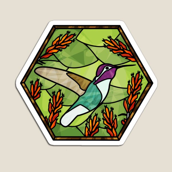 Item preview, Costa's Hummingbird Stained Glass Art designed and sold by SazukasSundries.