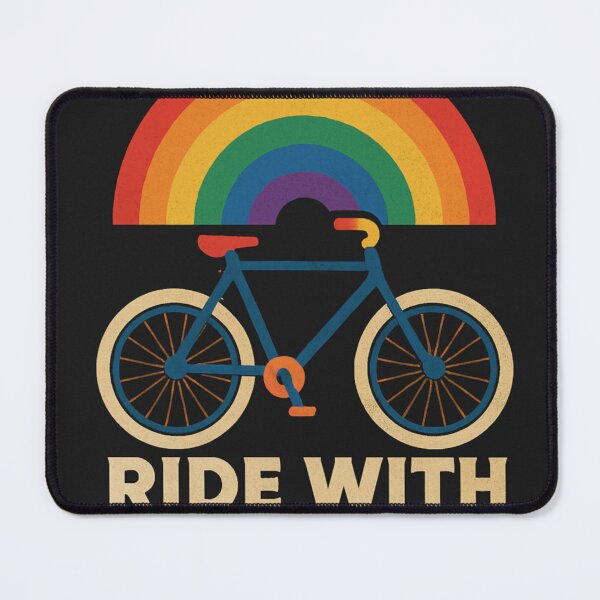 Item preview, Ride With Pride – Retro Rainbow Bike Design designed and sold by rarebeasts.