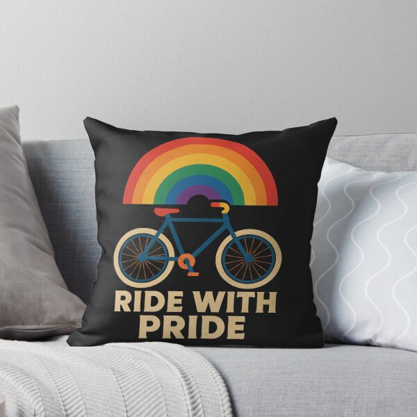 Item preview, Ride With Pride – Retro Rainbow Bike Design designed and sold by rarebeasts.