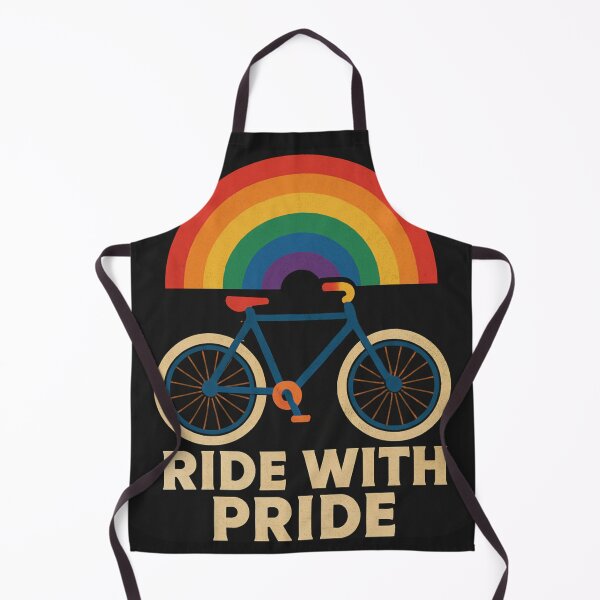 Item preview, Ride With Pride – Retro Rainbow Bike Design designed and sold by rarebeasts.