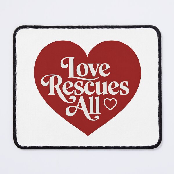 Item preview, El amor lo rescata todo: rescate de animales y adopción de mascotas designed and sold by CuteDesignables.