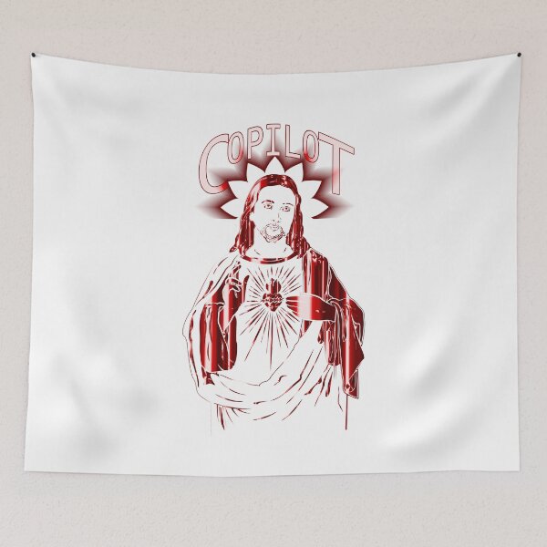 Item preview,  Jesus is my Copilot – Faith-Fueled Inspirational Design for Christian Believers Red Colour designed and sold by ArtsyExplorer.