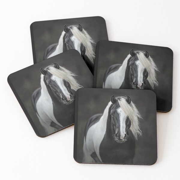 Item preview, Black Paint Horse portrait designed and sold by CritterWisdom.