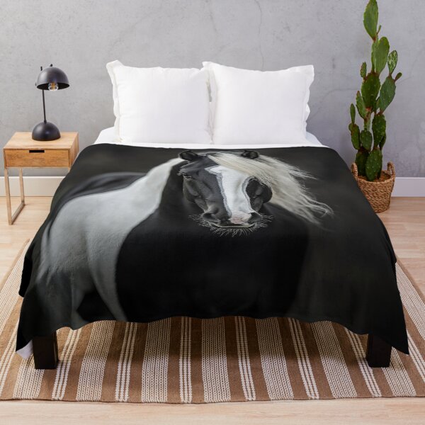 Item preview, Black Paint Horse portrait designed and sold by CritterWisdom.