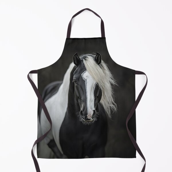 Item preview, Black Paint Horse portrait designed and sold by CritterWisdom.