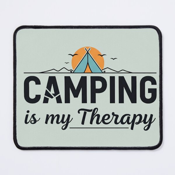 Item preview, Camping Is My Therapy – Modern Minimalist Outdoor Adventure designed and sold by QuirkySpark.