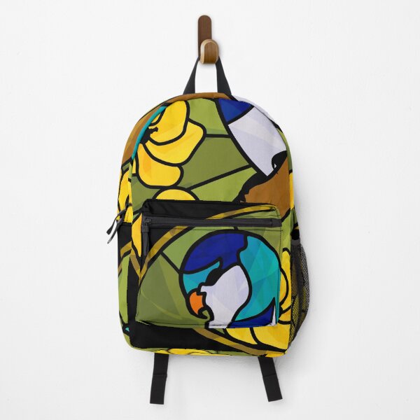 Item preview, Ultramarine Lorikeet Digital Stained Glass Art designed and sold by SazukasSundries.