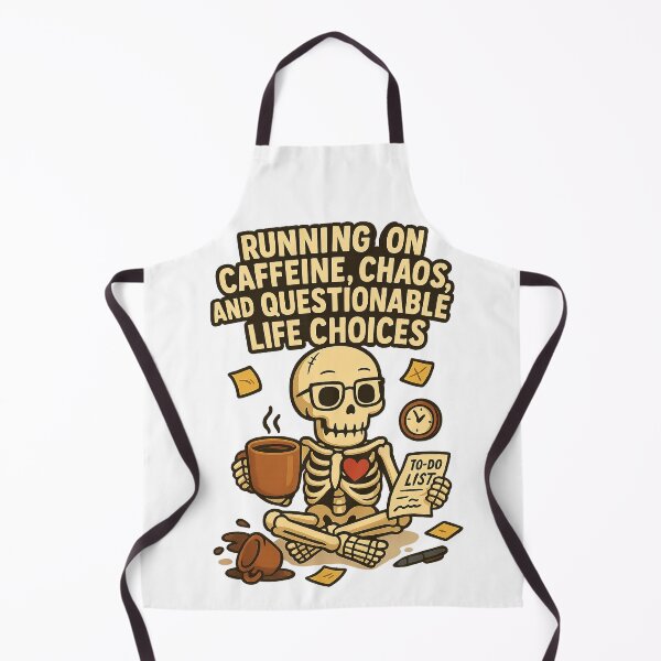 Item preview, Caffeine, Chaos & Life Choices Skeleton designed and sold by Bluntdivas.
