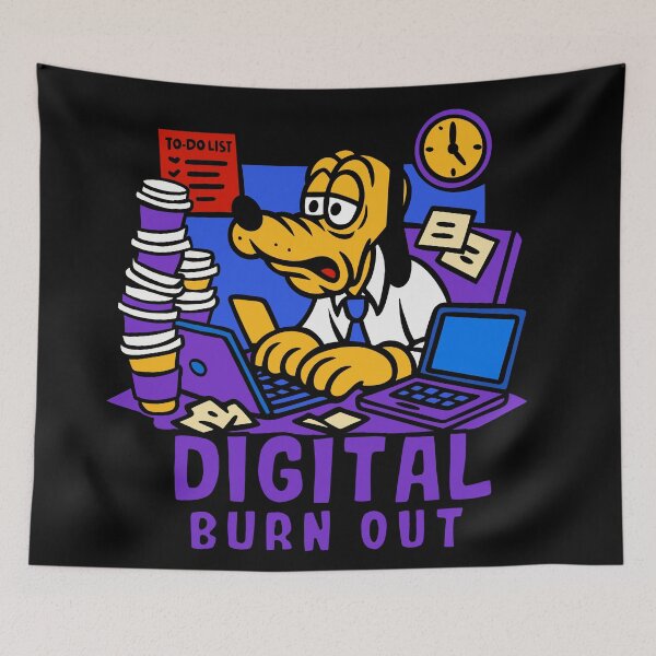 Item preview, Digital Burnout designed and sold by UnicornDreamers.