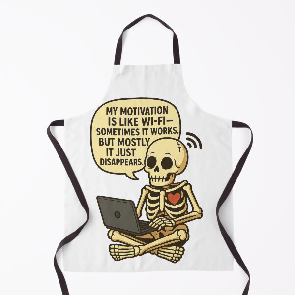Item preview, Motivation Like Wi-Fi Skeleton designed and sold by Bluntdivas.