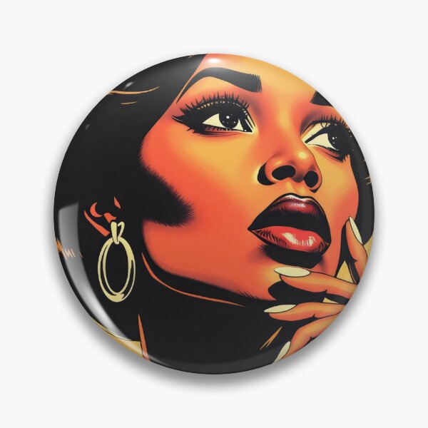 Item preview, Pop Art Black Woman in Profile Poster designed and sold by EthosWear.