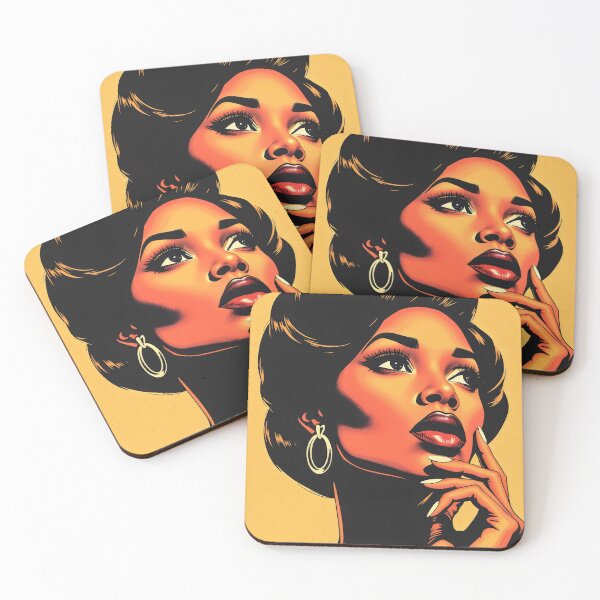 Item preview, Pop Art Black Woman in Profile Poster designed and sold by EthosWear.