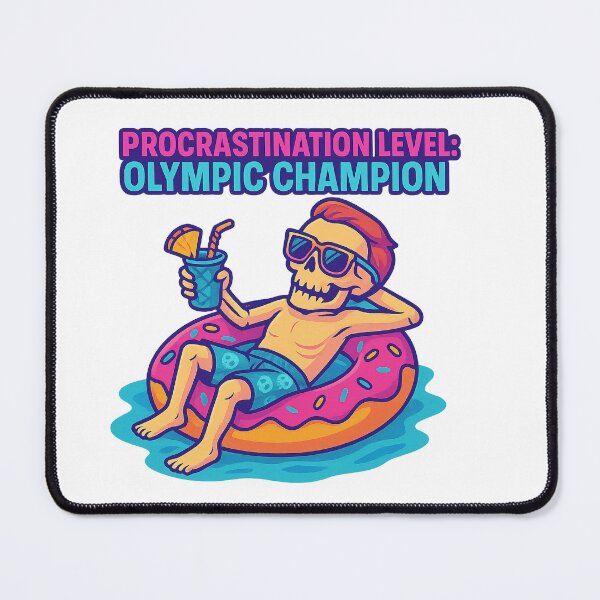 Item preview, Procrastination Olympic Champion Skeleton designed and sold by Bluntdivas.
