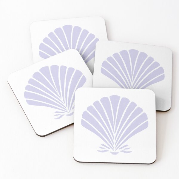 Item preview, Pastel Purple Seashell, Italian Summer Art, Ocean, Seaside, Nautical Pattern and Decor, Shell fish,  designed and sold by Natasha May Design.