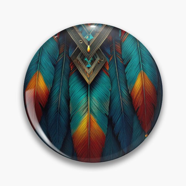 Item preview, Vibrant Blue and Orange Feather Art designed and sold by jecphotography and art.