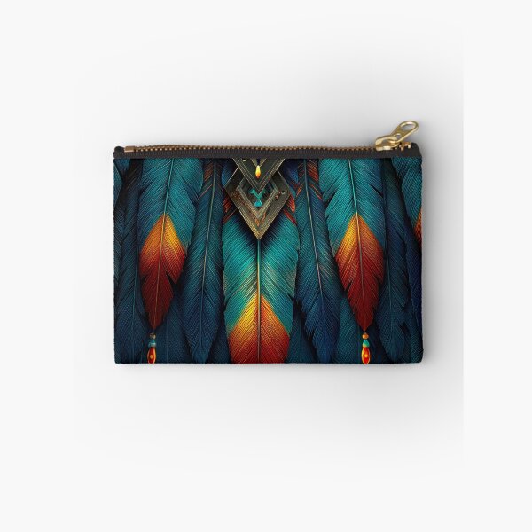 Item preview, Vibrant Blue and Orange Feather Art designed and sold by jecphotography and art.