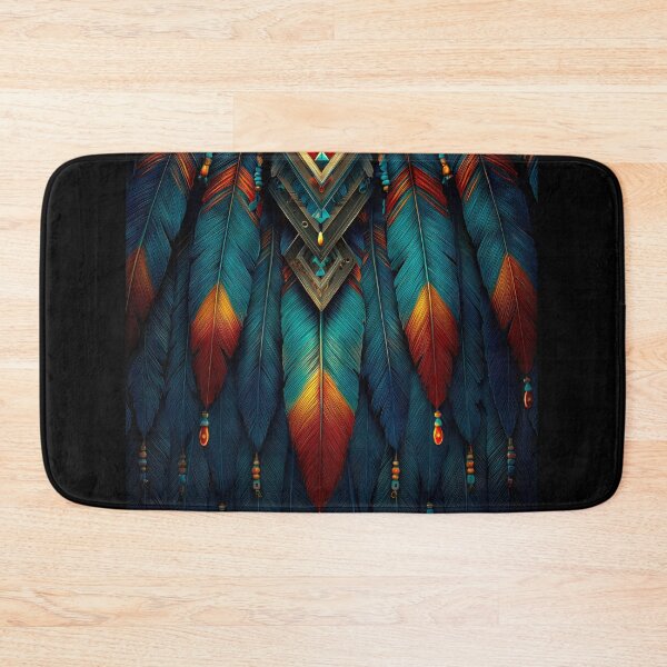 Item preview, Vibrant Blue and Orange Feather Art designed and sold by jecphotography and art.