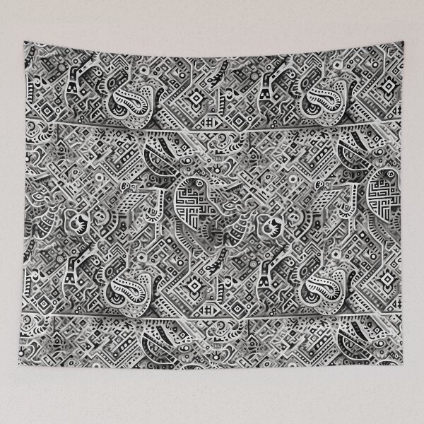 Item preview, Tribal Geometric Abstract Pattern designed and sold by Lead Design.