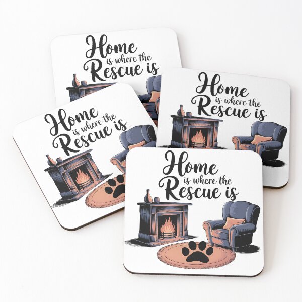 Item preview, Home Is Where the Rescue Is – Animal Lover designed and sold by CuteDesignables.