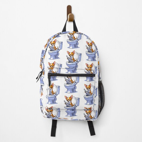 Item preview, Funny Chihuahua Cartoon – Toilet Time with Attitude designed and sold by Fredster1966.
