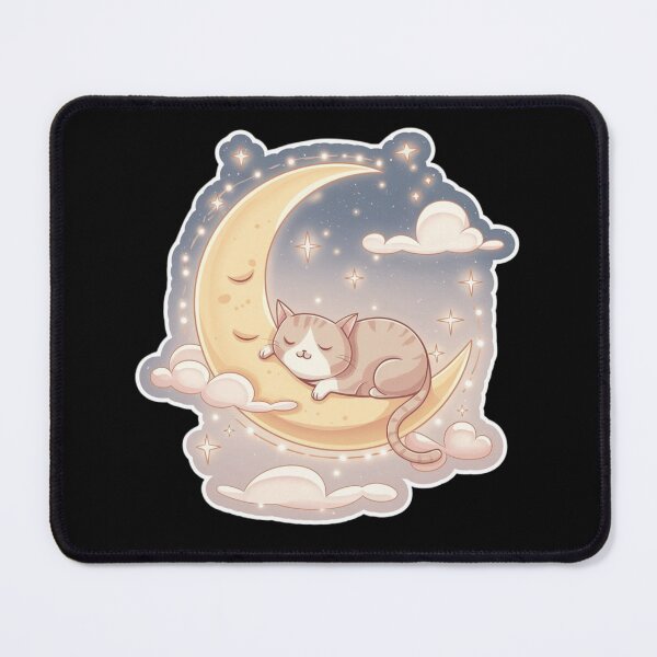 Item preview, Starcat’s Dream: Sleeping on a Crescent Moon designed and sold by Shop9999.