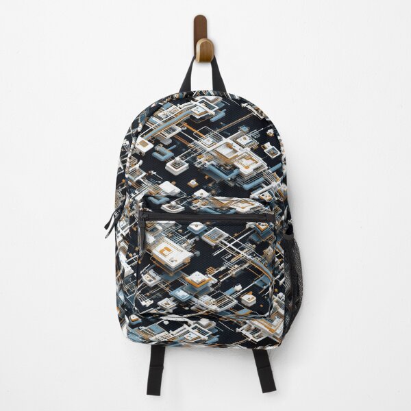 Item preview, Circuit Board Geometric Abstract Pattern designed and sold by Lead Design.