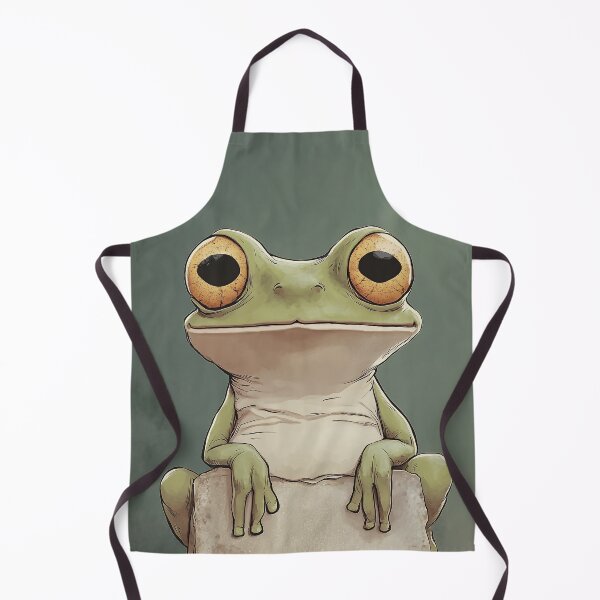 Item preview, Cheerful Big-Eyed Cartoon Frog designed and sold by junkydotcom.