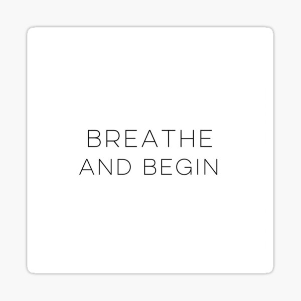 Item preview, Breathe and Begin designed and sold by PrescribedPeace.