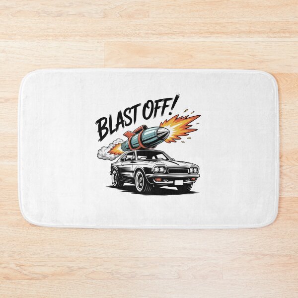 Item preview, Blast Off Car – Jetpack Street Art Design" designed and sold by Optrix Studio	.