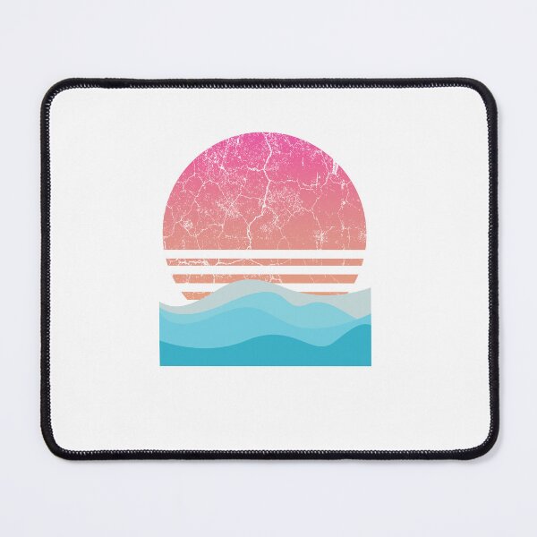 Item preview,  "Vintage Sunset Over Waves – Retro Aesthetic Tee" designed and sold by Yaso studio .