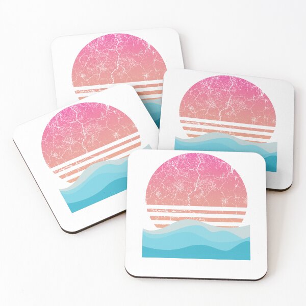 Item preview,  "Vintage Sunset Over Waves – Retro Aesthetic Tee" designed and sold by Yaso studio .
