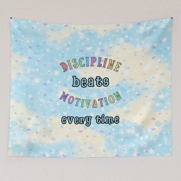 Item preview, Discipline Beats Motivation Every Time designed and sold by MagicContOasis.