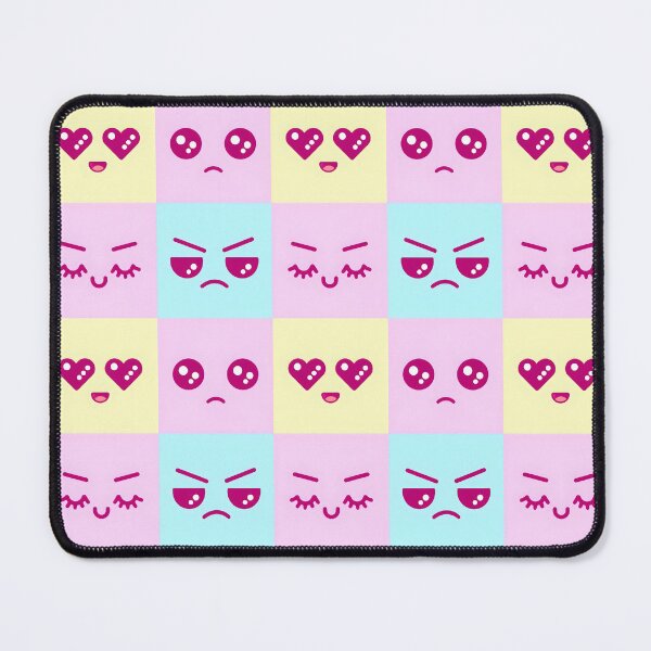 Item preview, Kawaii Emoji Faces in Pastel Grid – Cute Aesthetic iPhone Case Design designed and sold by FestivityFinds.